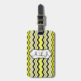 Bagagem Etiqueta de Bagagens Amarelo, Preto, Branco