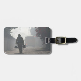 Bagagem Etiqueta de bagagens com correia de couro