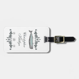 Bagagem Etiqueta de Casamento de Baleia de Praia Personali