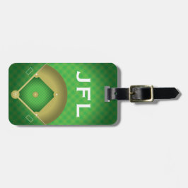 Bagagem Etiqueta de Design de Diamante de Baseball