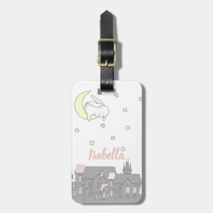Bagagem Etiqueta de Fralda Coelhinha Doce Personalizada