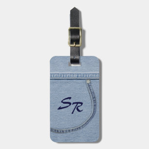 Bagagem Etiqueta de jeans com Monograma