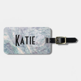 Bagagem etiqueta de marble da água