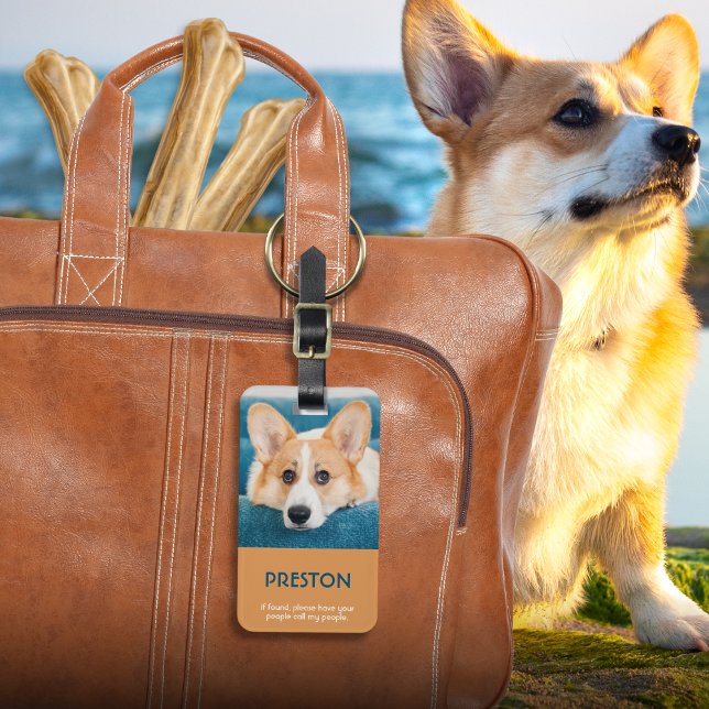 Bagagem Etiqueta de Portadora de Pet Fotográfica (Criador carregado)