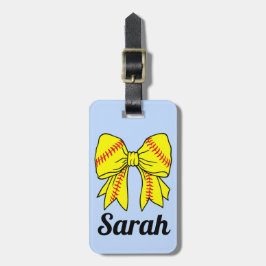 Bagagem Etiqueta de Saco Personalizada do Sofball Sports