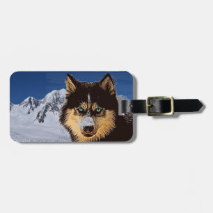 Bagagem Etiqueta de Saco Siberian Husky
