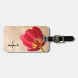 Bagagem Etiqueta de Tulip Rosa
