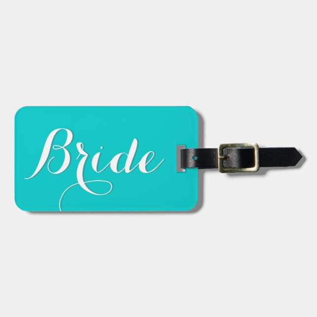 Bagagem Etiqueta de viagem de casamento personalizada para (Frente Horizontal)