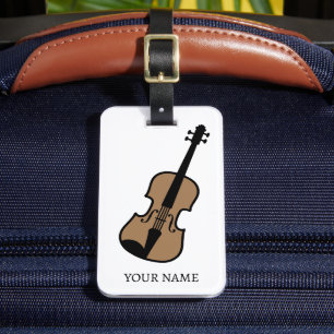 Bagagem Etiqueta de viagem de logotipo violino para mala