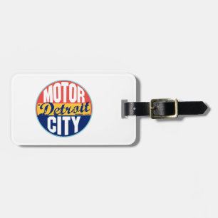 Bagagem Etiqueta do vintage de Detroit