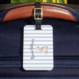 Bagagem Etiqueta personalizada para mala escolar urso de p