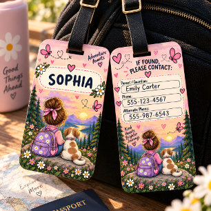 Bagagem Etiqueta Personalizada para Mochila de Criança Esp