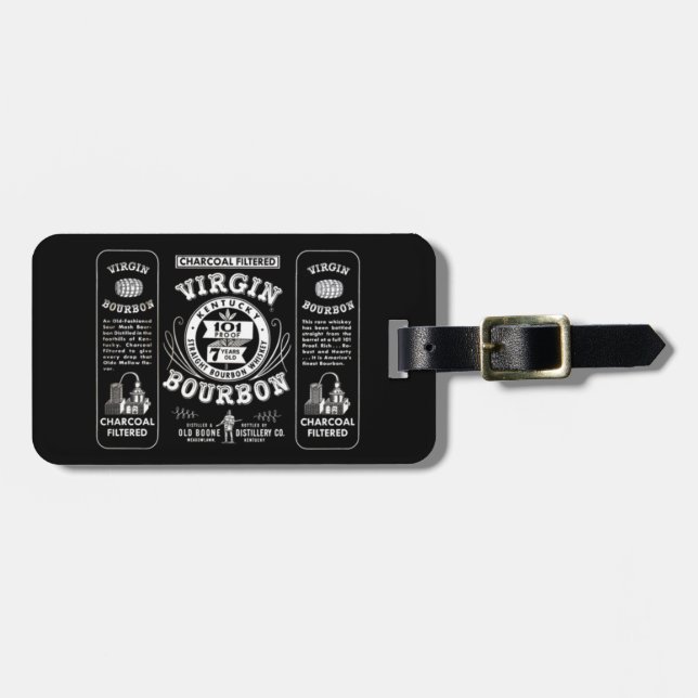 Bagagem Etiqueta velha de Bourbon (Frente Horizontal)