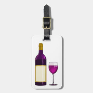 BAGAGEM NOME DE ETIQUETA DO QUEIJO DO VIDRO DE VINHO DA