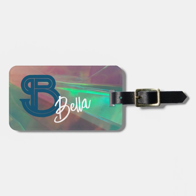 Bagagem Presente opal de fogo luminoso com etiqueta de bag (Frente Horizontal)