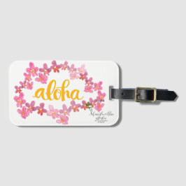 Bagagem Pulseira de Etiqueta para Bolsa Aloha Bold Orchid