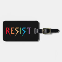 Resistir à etiqueta de bagagens nas cores do arco-