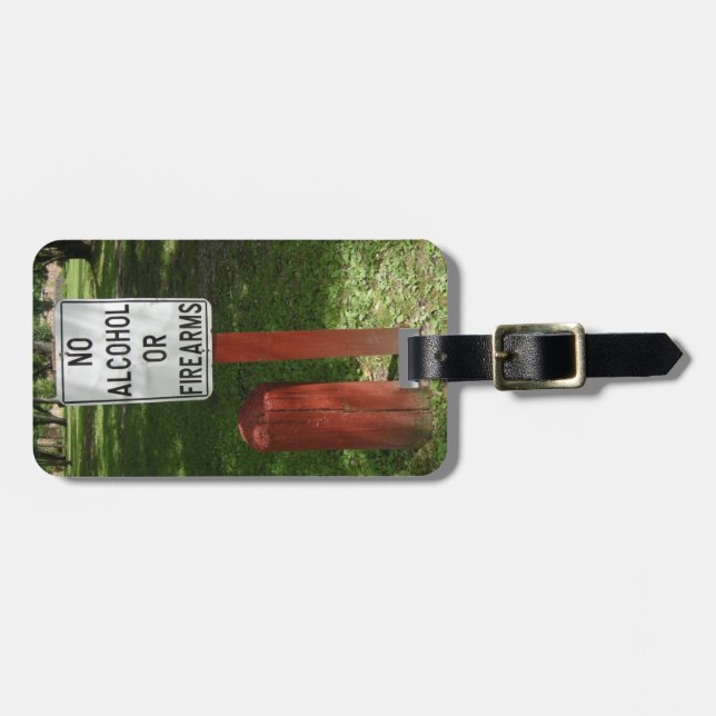 Bagagem Sem etiqueta de álcool ou de arma de fogo (Frente Horizontal)