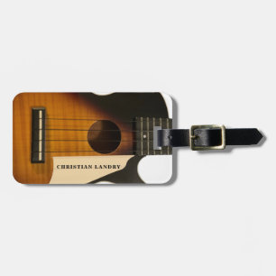 Bagagem Sunburst Guitar Ukulele Personaliza Etiqueta de Ba