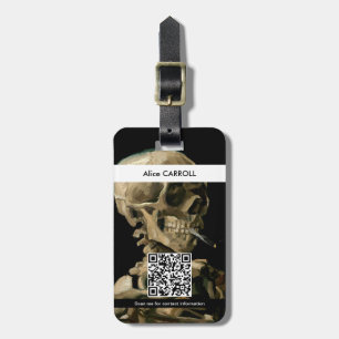 Bagagem Vincent van Gogh - Crânio - Código QR Etiqueta de 