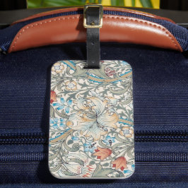 Bagagem William Morris Lily Art Nouveau Etiqueta de Bagage