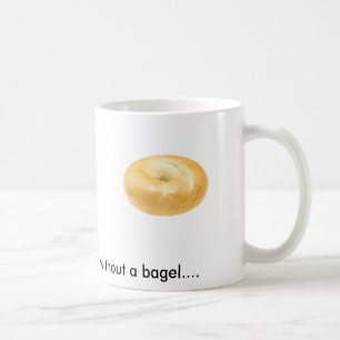 Bagel em uma caneca de café