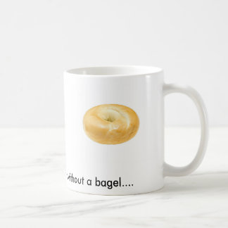 Bagel em uma caneca de café