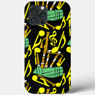 Bagpipe Yellow Music Notes