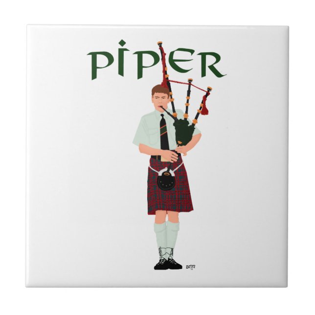 Bagpiper - Red Kilt (Frente)