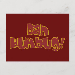 BAH HUMBUG! cartão postal personalizado