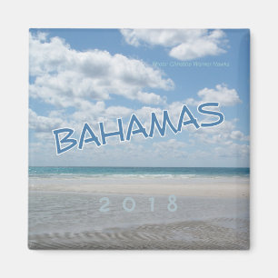Bahamas Praia Imã de geladeira de Souvenir Ano de