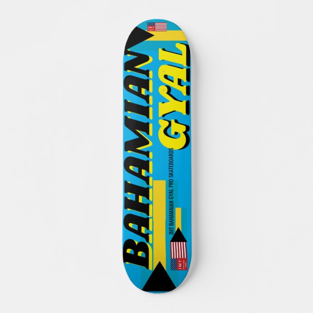 BAHAMIAN GYAL JMT 7, 3/4", skateboard Deck (Frente)