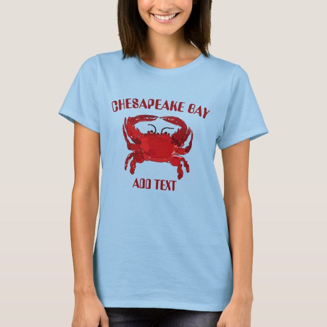 Baía de Chesapeake, Caranguejo, Camiseta (Frente)