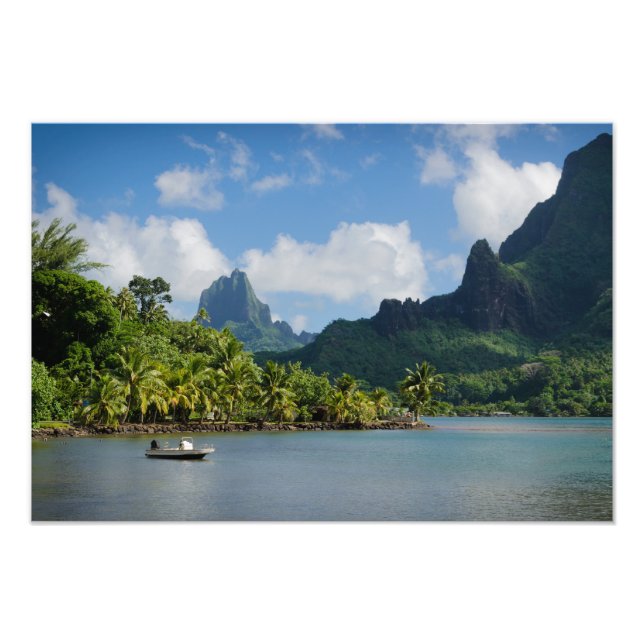 Baía de Cook, impressão de fotos de Moorea (Frente)