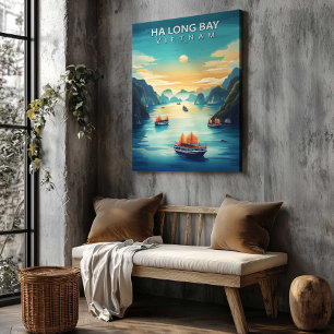 Baía de Ha Long Vietnã Impressão em Tela Poster de