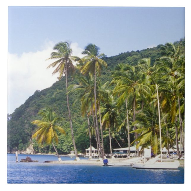 Baía de Marigot, Santa Lúcia, Caribe (Frente)
