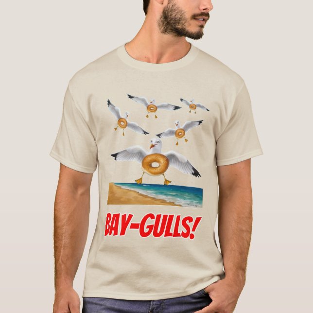 Baía-Gulls! Camiseta (Frente)