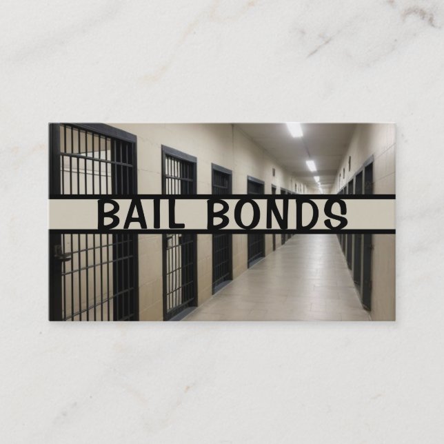 Bail Bonds Bondsman Cartão de visita (Frente)