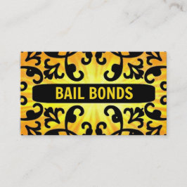 Bail Bonds Sunshine Damask Cartão de visita
