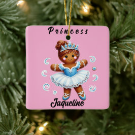 bailarina de gengibre fofa enfeite de natal