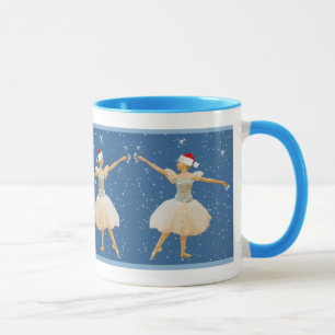Bailarina do Natal com caneca dos Castanets