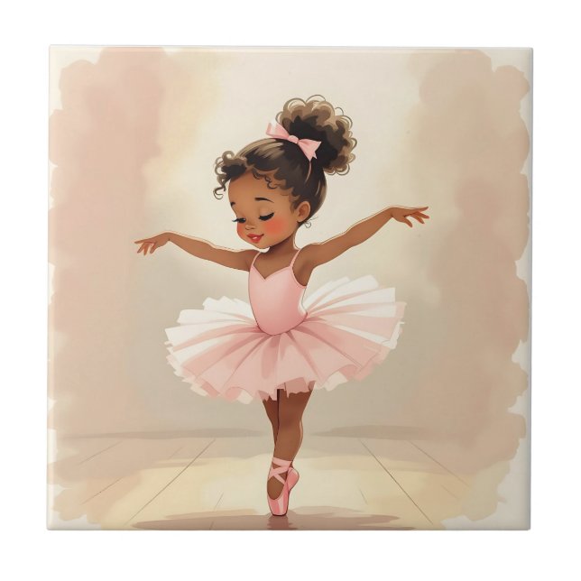 Bailarina Menina com Tutu Rosa  (Frente)