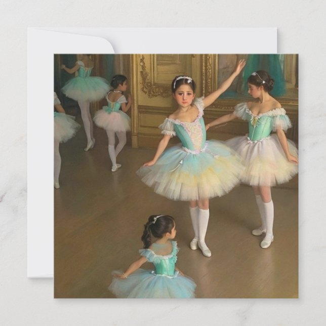 Bailarinas esperando para actuar (Frente)