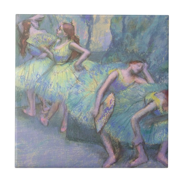 Bailarinas nos Bastidores por Edgar Degas (Frente)