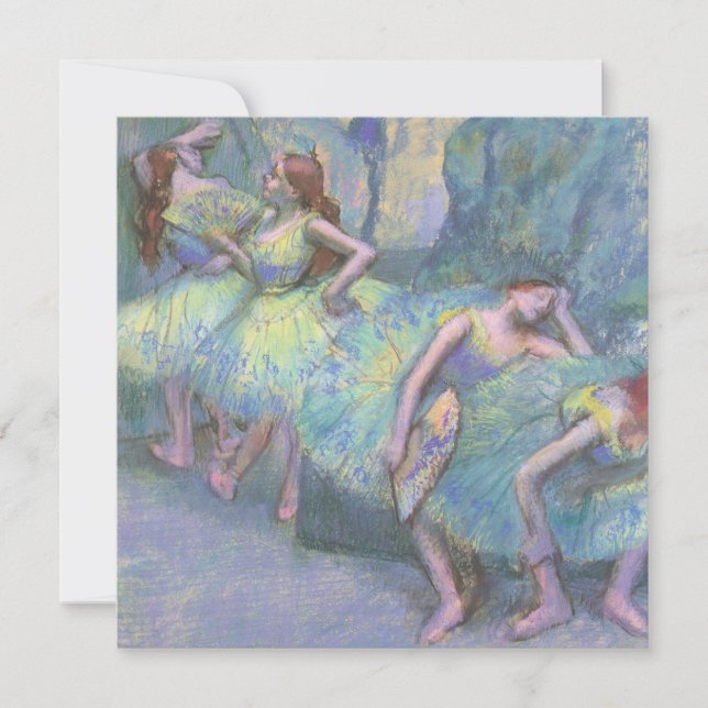 Bailarinas nos Bastidores por Edgar Degas (Frente)