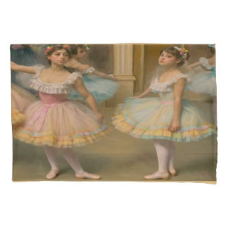 Bailarines detrás del escenario Funda de cojín