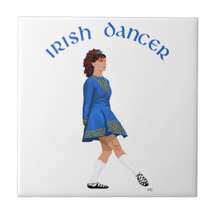 Bailarino Irlandês de Sapato Macio em Azul