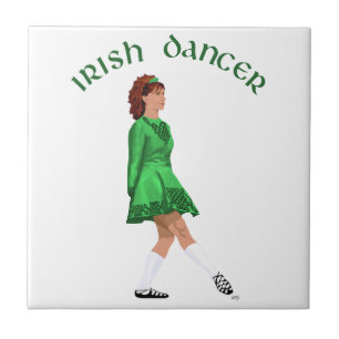 Bailarino Irlandês de Sapato Macio em Verde