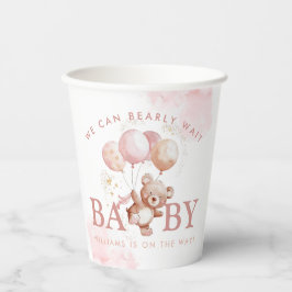 BAILEY Pink Barly Wait Teddy Bear Chá de fraldas