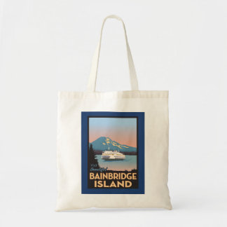 Bainbridge Island Retro-styled Poster Art Bolsa